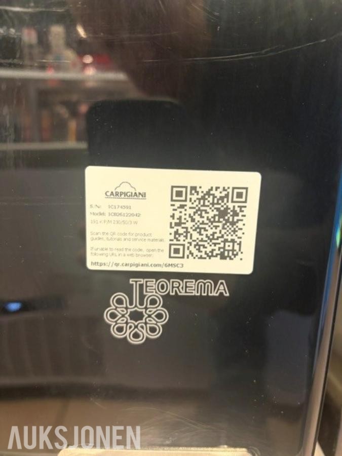 2020 Primulator Milkshake maskin Carpigiani 191 K SP
